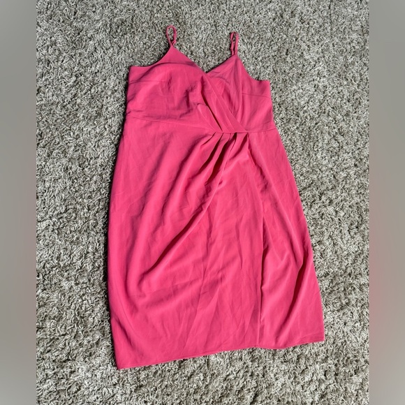 Lane Bryant Pleated Dress, Pink, Size 22 - Picture 3 of 11